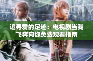追寻爱的足迹：电视剧当我飞奔向你免费观看指南