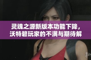 灵魂之源新版本功能下降，沃特碧玩家的不满与期待解析