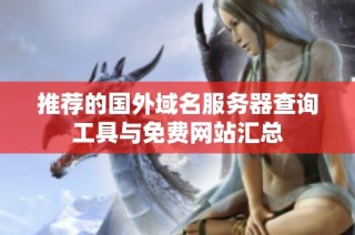 推荐的国外域名服务器查询工具与免费网站汇总