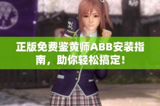正版免费鉴黄师ABB安装指南，助你轻松搞定！