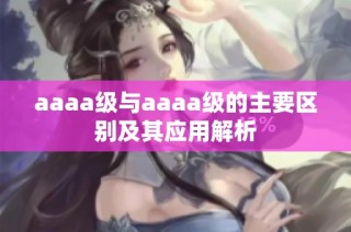 aaaa级与aaaa级的主要区别及其应用解析
