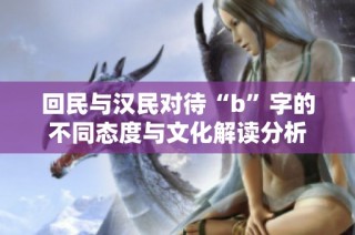 回民与汉民对待“b”字的不同态度与文化解读分析