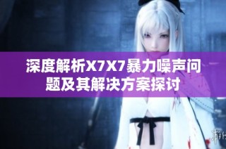 深度解析X7X7暴力噪声问题及其解决方案探讨