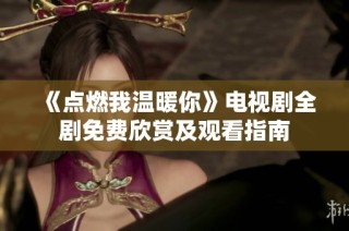 《点燃我温暖你》电视剧全剧免费欣赏及观看指南
