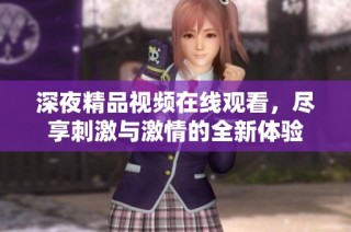 深夜精品视频在线观看，尽享刺激与激情的全新体验