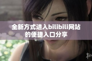 全新方式进入bilibili网站的便捷入口分享