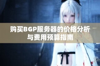 购买BGP服务器的价格分析与费用预算指南