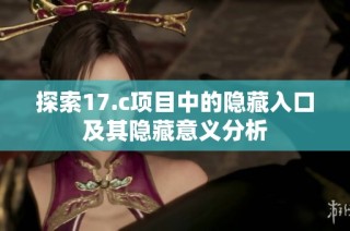 探索17.c项目中的隐藏入口及其隐藏意义分析