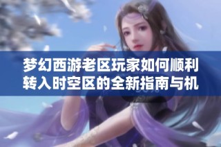 梦幻西游老区玩家如何顺利转入时空区的全新指南与机制解析