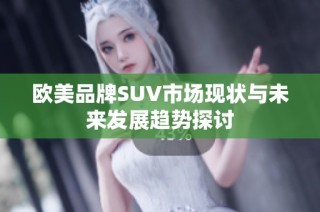 欧美品牌SUV市场现状与未来发展趋势探讨