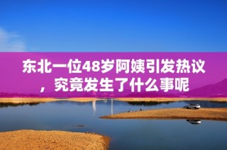 东北一位48岁阿姨引发热议，究竟发生了什么事呢
