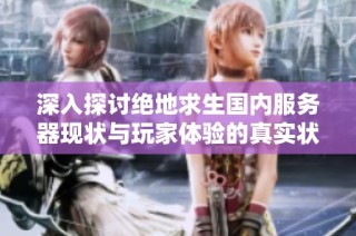 深入探讨绝地求生国内服务器现状与玩家体验的真实状况