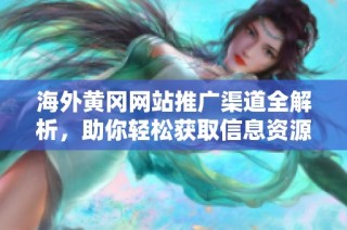 海外黄冈网站推广渠道全解析，助你轻松获取信息资源