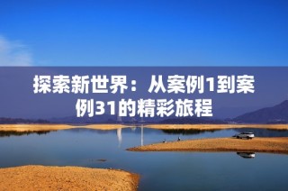 探索新世界：从案例1到案例31的精彩旅程
