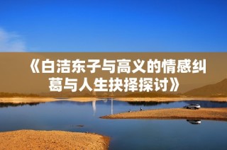 《白洁东子与高义的情感纠葛与人生抉择探讨》