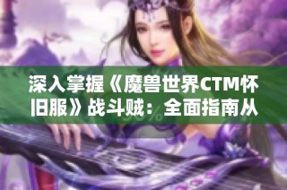 深入掌握《魔兽世界CTM怀旧服》战斗贼：全面指南从入门到精通