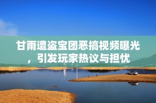 甘雨遭盗宝团恶搞视频曝光，引发玩家热议与担忧