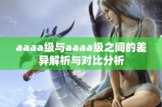 aaaa级与aaaa级之间的差异解析与对比分析