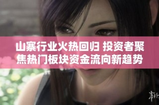 山寨行业火热回归 投资者聚焦热门板块资金流向新趋势解析