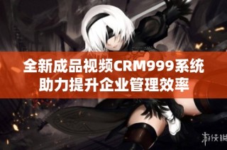 全新成品视频CRM999系统助力提升企业管理效率