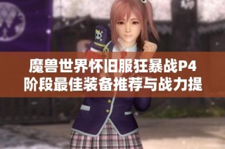 魔兽世界怀旧服狂暴战P4阶段最佳装备推荐与战力提升指南