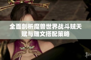 全面剖析魔兽世界战斗贼天赋与雕文搭配策略