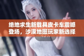 绝地求生新载具皮卡车震撼登场，沙漠地图玩家新选择解析