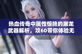热血传奇中属性惊艳的屠龙武器解析，攻60带你体验无敌游戏快感