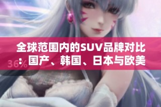 全球范围内的SUV品牌对比：国产、韩国、日本与欧美车型解析