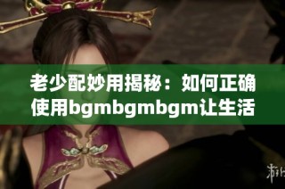 老少配妙用揭秘：如何正确使用bgmbgmbgm让生活更精彩