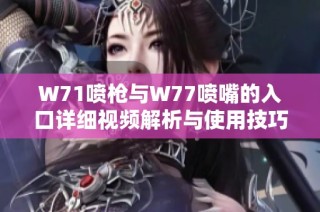 W71喷枪与W77喷嘴的入口详细视频解析与使用技巧分享