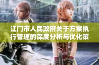 江门市人民政府关于方案执行管理的深度分析与优化策略