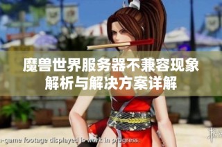 魔兽世界服务器不兼容现象解析与解决方案详解