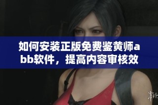 如何安装正版免费鉴黄师abb软件，提高内容审核效率