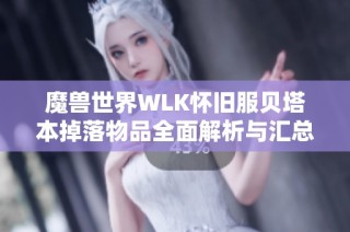 魔兽世界WLK怀旧服贝塔本掉落物品全面解析与汇总