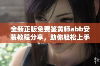 全新正版免费鉴黄师abb安装教程分享，助你轻松上手 