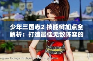 少年三国志2 技能树加点全解析：打造最佳无敌阵容的决策指南