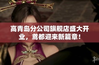 高青岛分公司旗舰店盛大开业，鸢都迎来新篇章！
