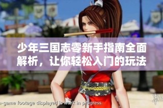 少年三国志零新手指南全面解析，让你轻松入门的玩法技巧分享