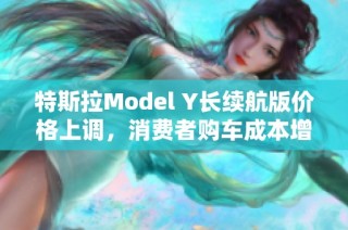 特斯拉Model Y长续航版价格上调，消费者购车成本增加引关注