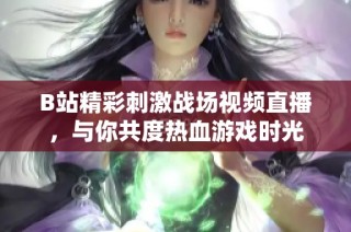 B站精彩刺激战场视频直播，与你共度热血游戏时光