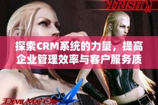 探索CRM系统的力量，提高企业管理效率与客户服务质量