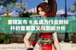 重磅发布 9 幺成为行业新标杆的重要意义与影响分析