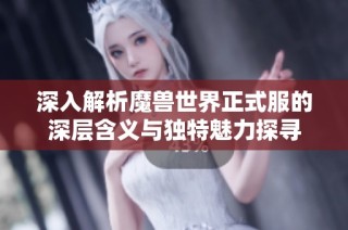 深入解析魔兽世界正式服的深层含义与独特魅力探寻