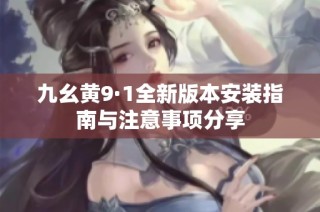 九幺黄9·1全新版本安装指南与注意事项分享