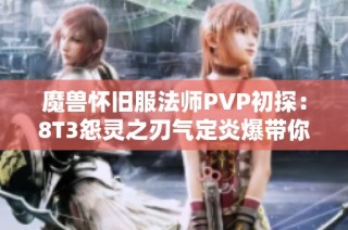 魔兽怀旧服法师PVP初探：8T3怨灵之刃气定炎爆带你飞驰战场