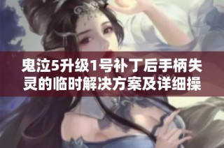 鬼泣5升级1号补丁后手柄失灵的临时解决方案及详细操作指南分享