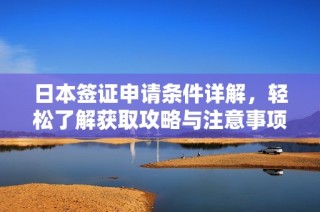 日本签证申请条件详解，轻松了解获取攻略与注意事项