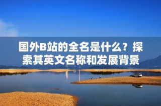 国外B站的全名是什么？探索其英文名称和发展背景