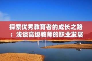 探索优秀教育者的成长之路：浅谈高级教师的职业发展与挑战